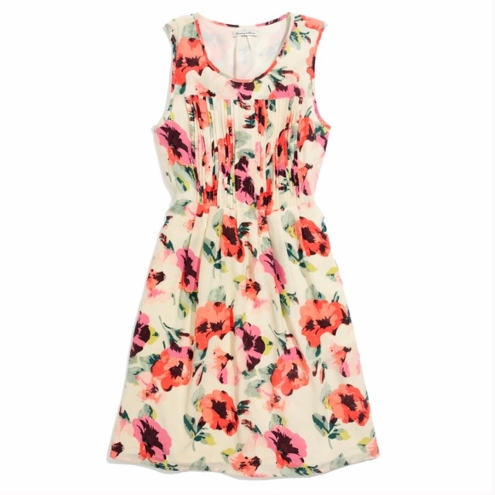 •MADEWELL• Floral Pleated Dress